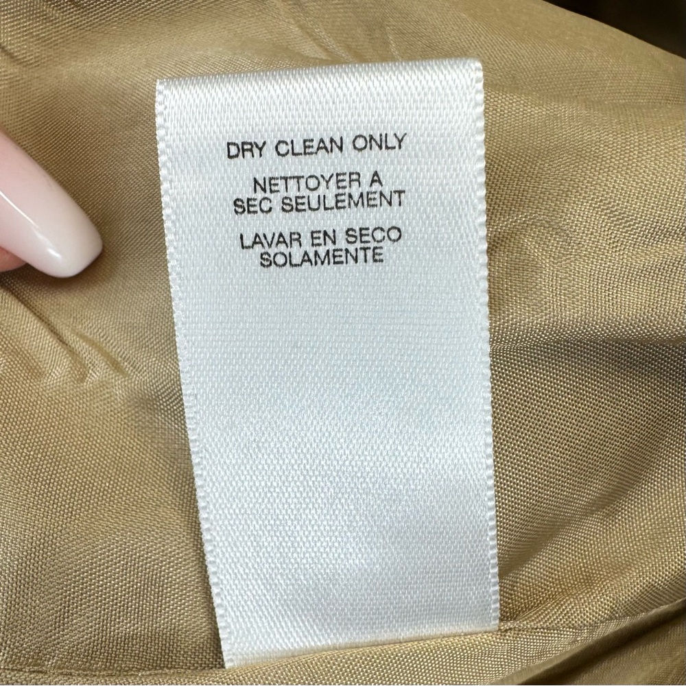 Michael Kors velvet tan tailored blazer metallic sequins & stand collar NWOT 10 - Picture 15 of 16